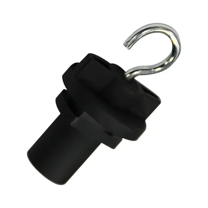Three Circuit Track Hook – Black – Online Lighting