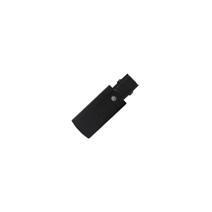 Three Circuit Track Light Right Side Mains Connector – Black – Online Lighting