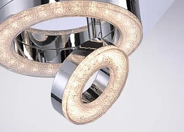 TIM 2 Light Chrome Adjustable LED Ceiling Light