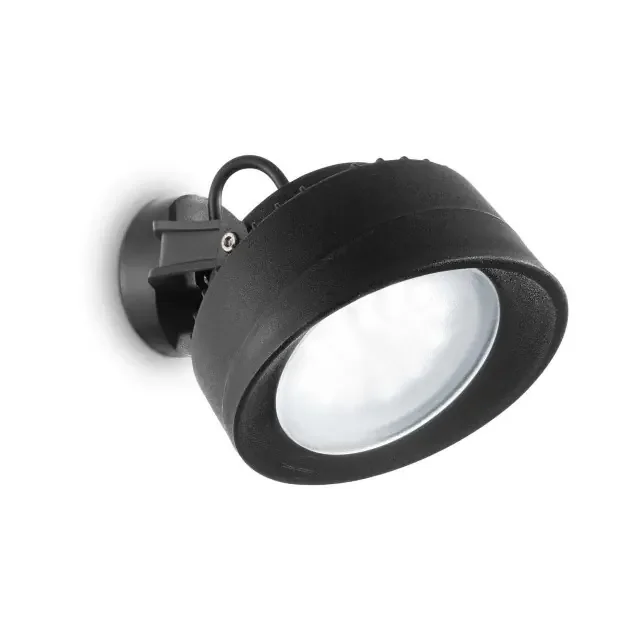 Tommy AP Black Resin with Adjustable Diffuser 4000K IP66 Wall Spotlight