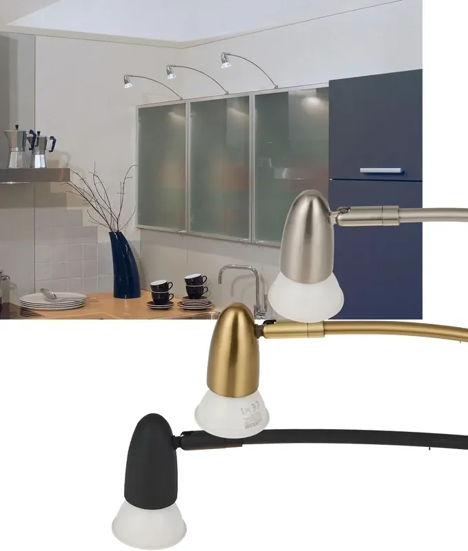 Top Mounted Over Cabinet GU10 Spotlights – Kitchen or Bookcase Lighting