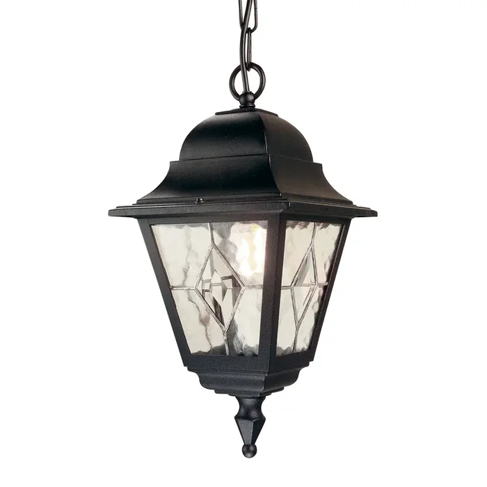 Traditional outdoor chain ceiling lantern – Black (0178NORNR9)