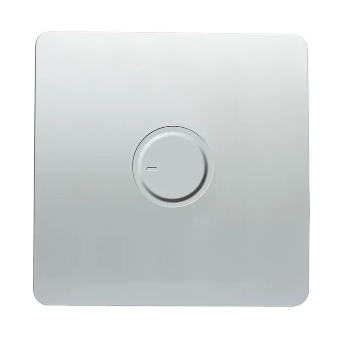 Trendi, Artistic Modern 1 Gang Fan Speed Controller Silver Finish, BRITISH MADE, (35mm Back Box Required), 5yrs Warranty • ART-SPDSI