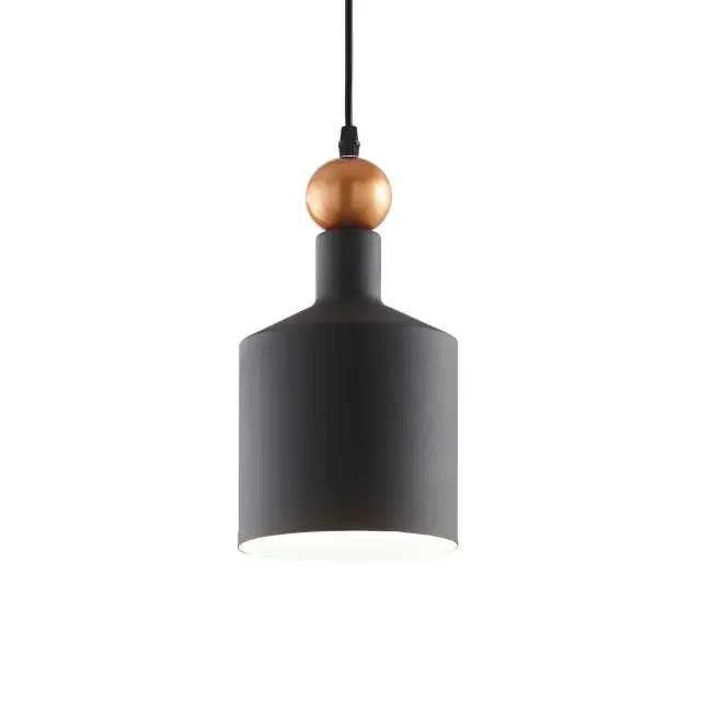 Triade-3 SP1 Grey with Golden Sphere Bar Pendant Light