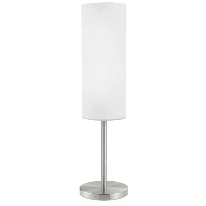 Troy 3 Modern Nickel & Frosted Glass Table Lamp