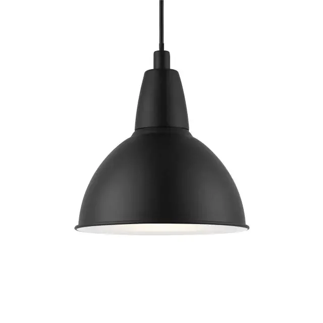 Trude Black with Black Shade Pendant Light