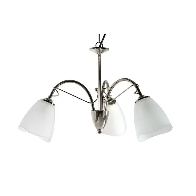 Turin 3 Light Polished Chrome with Opal Glass Dual Mount Pendant Light