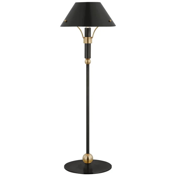 Turlington LED Table Lamp in Bronze and Hand-Rubbed Antique Brass (268|TOB 3733BZ/HAB-BZ)