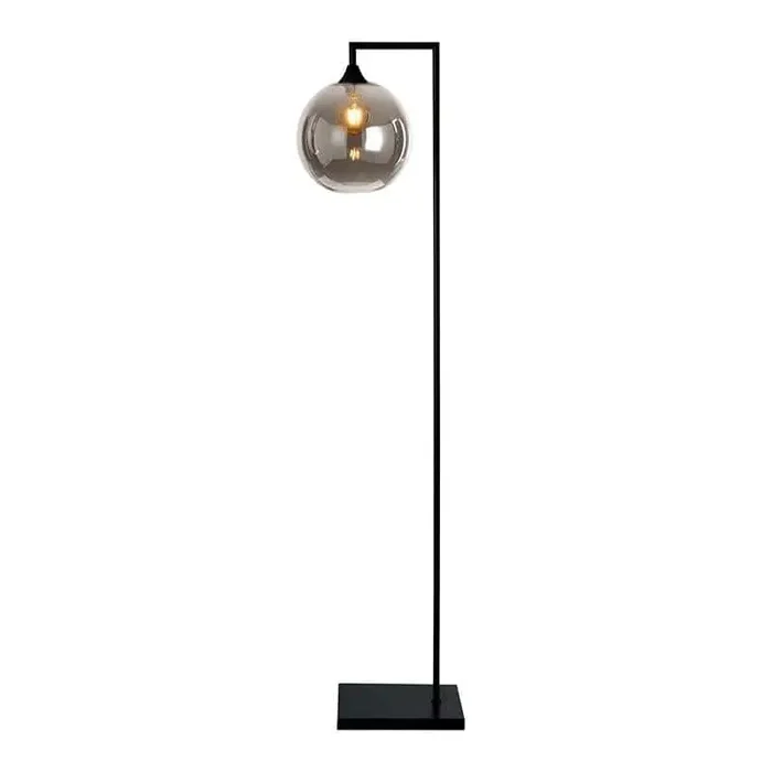 Turo Black Floor Lamp Round