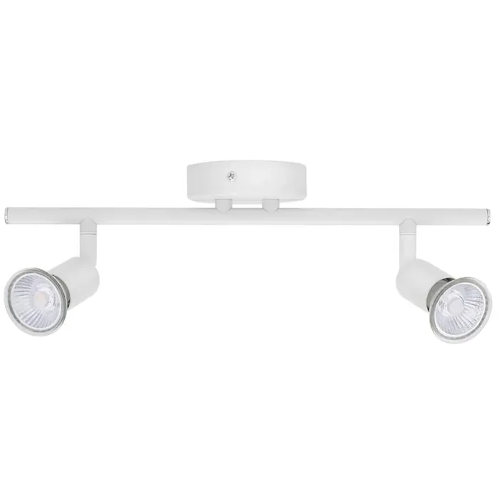 Twin GU10 Spotlight Bar – White, IP20 (006610379)