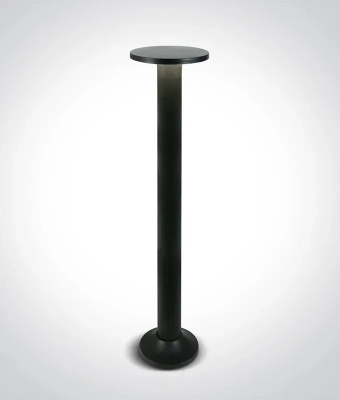 Ultra Modern LED Slim Black Exterior Bollard Light