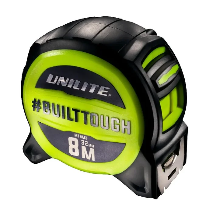 Unilite MT8M3 Super Heavy Duty 8 Metre Tape Measure 32mm Wide Blade