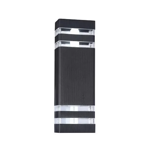 Unter den Linden 2 Light Black LED IP54 Wall Light