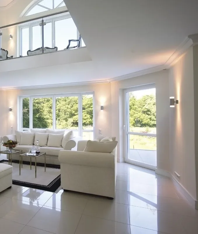 Up and Down Wall Light with Satin Glass