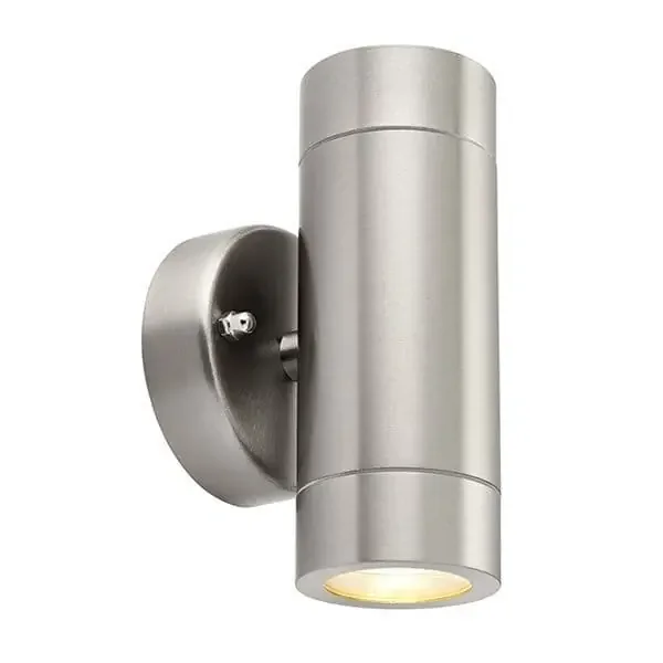 Up Down 2 light wall light – Stainless Steel (1419PAL13802)