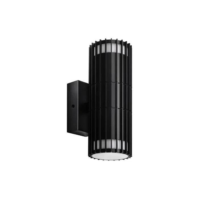 Up Down Outdoor Wall Light – Harfa Design Black Exterior Sconce IP44 – Mains Powered