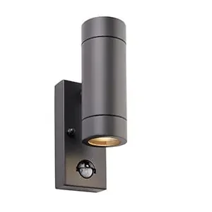 Up Down Security 2 light wall light with PIR – Anthracite (1419PAL94793)