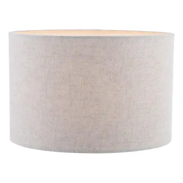 Urn Natural Linen Drum 32cm Shade Only