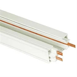 USALight US-270W – 2′ White Power Track – (Single Circuit) – 3 Wire – H Type – White