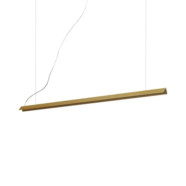 V-Line SP Brushed Brass with Opal Diffuser LED Bar Pendant Light