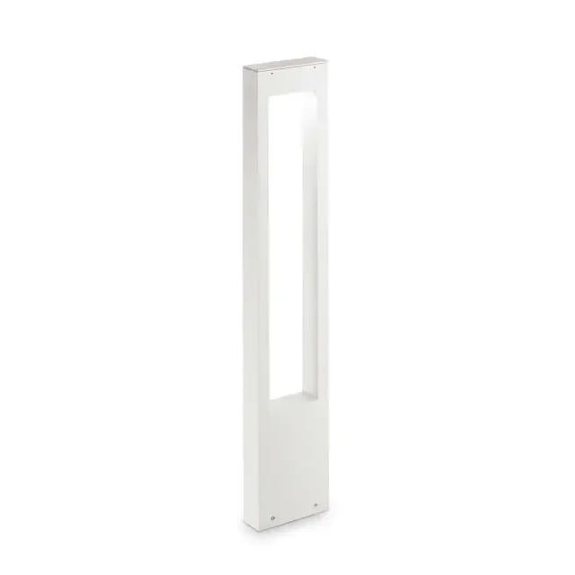 Vega PT1 White with Clear Glass Diffuser IP44 Bollard