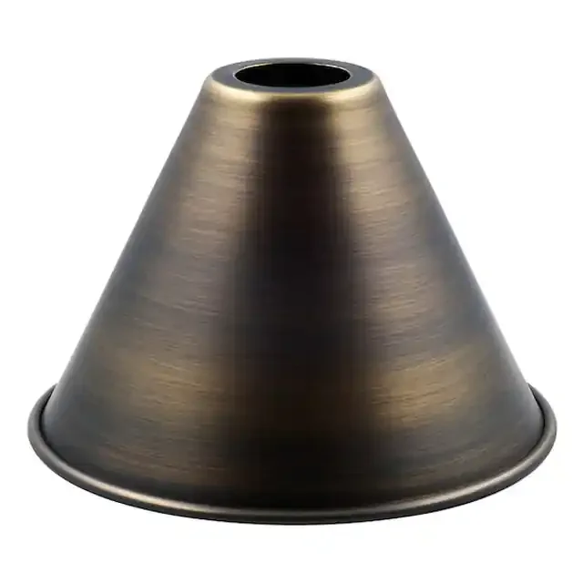 VERONA metal candle clip in Antique Brass Shade Only