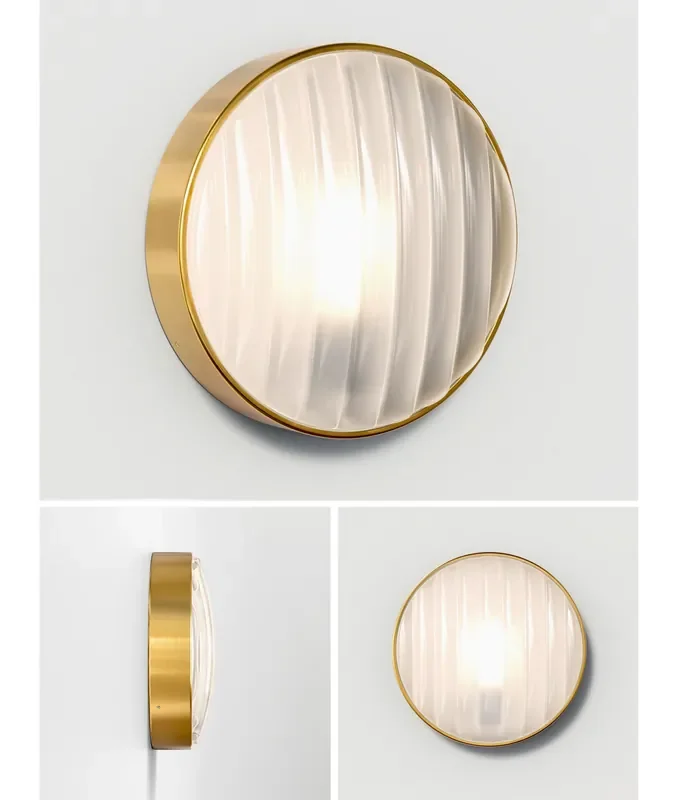 Very Robust Marine Grade Coastal Bulkhead Wall Light – Brass Finish, 316 Stainless Steel