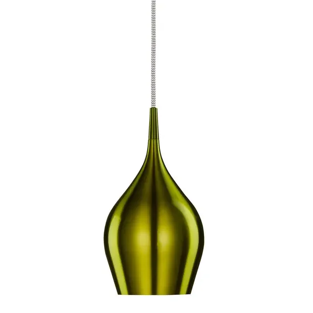 Vibrant Green Metal 12cm Pendant Light