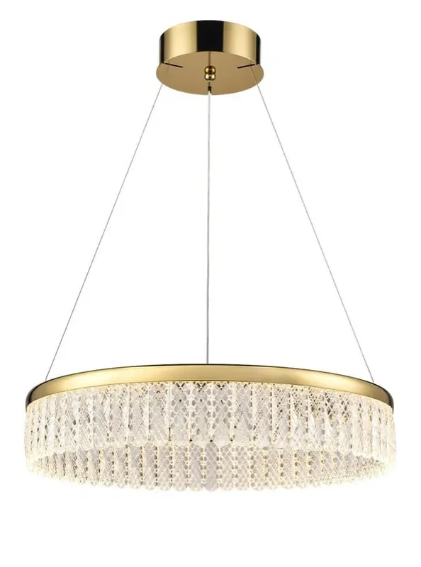 Victoria Gold with Crystal 24W LED Pendant Light