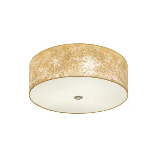 Viserbella 470 Champagne with Gold Fabric Shade Ceiling Light