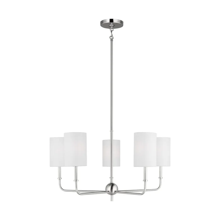 Visual Comfort Studio 3109305EN-962 Foxdale LED Chandelier, Brushed Nickel