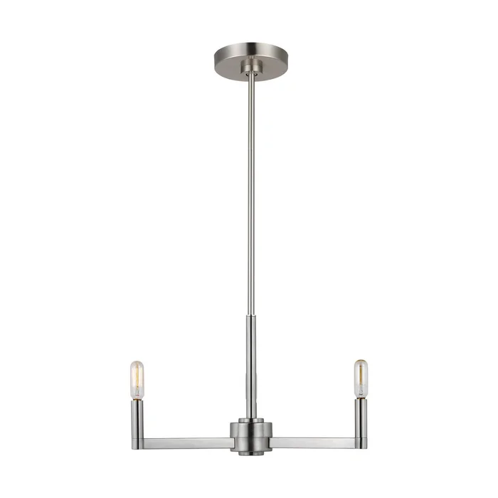 Visual Comfort Studio 3164203-962 Fullton Three Light Chandelier, Brushed Nickel