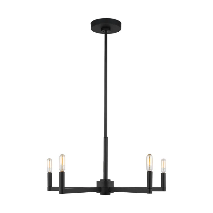 Visual Comfort Studio 3164205EN-112 Fullton LED Chandelier, Midnight Black