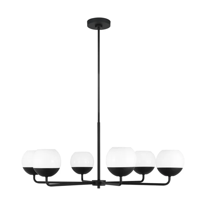 Visual Comfort Studio 3168106EN3-112 Alvin LED Chandelier, Midnight Black