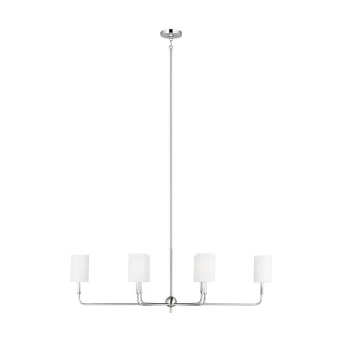 Visual Comfort Studio 3609306-962 Foxdale Six Light Chandelier, Brushed Nickel