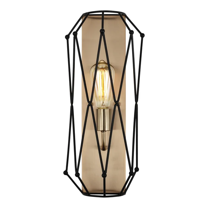 Visual Comfort Studio 4134101-848 Zarra One Light Wall / Bath Sconce, Satin Brass