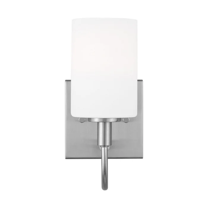 Visual Comfort Studio 4157101EN3-962 Oak Moore LED Bath Wall Sconce, Brushed Nickel