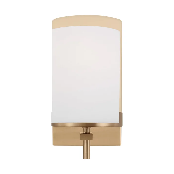 Visual Comfort Studio 4190301-848 Zire One Light Wall / Bath Sconce, Satin Brass