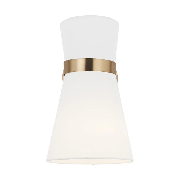 Visual Comfort Studio 4190501-848 Clark One Light Wall / Bath Sconce, Satin Brass (Discontinued)