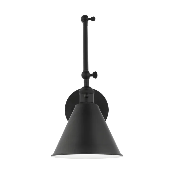 Visual Comfort Studio 4298101-112 Salem One Light Wall Sconce, Midnight Black