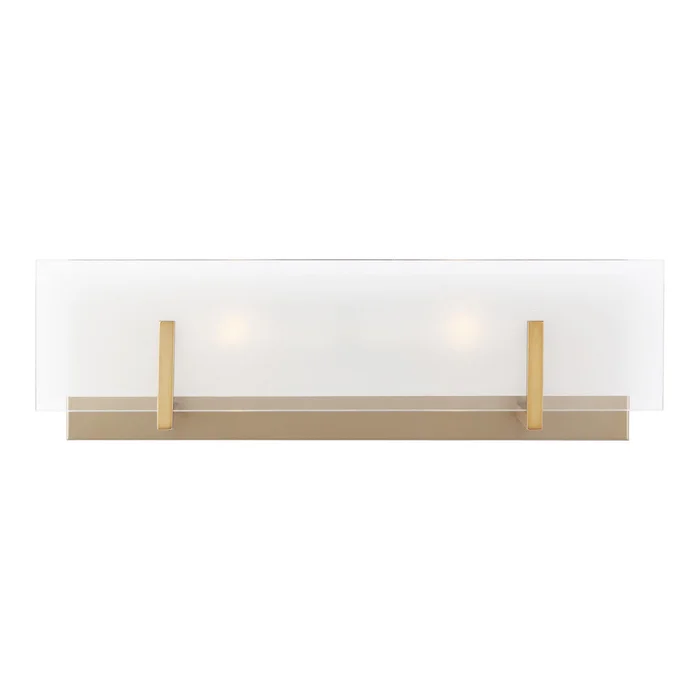 Visual Comfort Studio 4430802EN-848 Syll Two Light Wall / Bath, Satin Brass