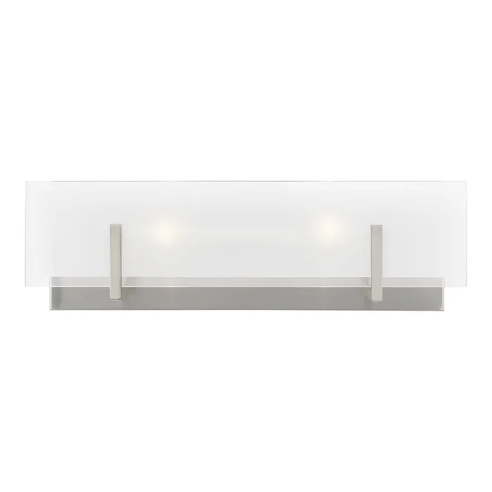 Visual Comfort Studio 4430802EN-962 Syll Two Light Wall / Bath, Brushed Nickel