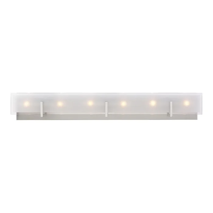 Visual Comfort Studio 4430806-962 Syll Six Light Wall / Bath, Brushed Nickel