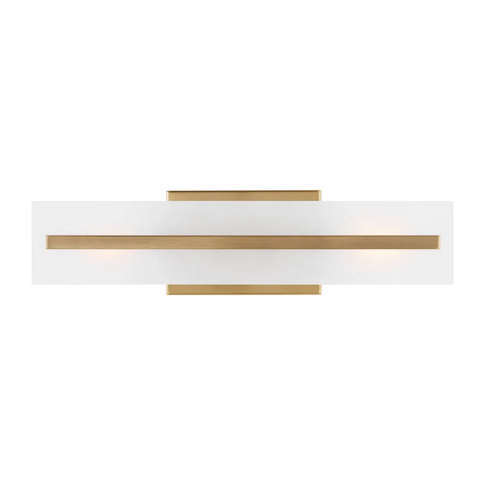 Visual Comfort Studio 4454302EN3-848 Dex LED Bath Wall Sconce, Satin Brass