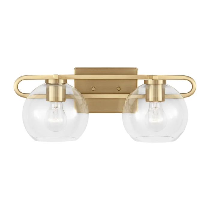Visual Comfort Studio 4455702-848 Codyn Two Light Bath Vanity, Satin Brass