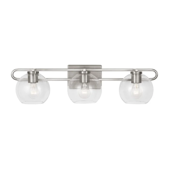 Visual Comfort Studio 4455703-962 Codyn Three Light Bath Vanity, Brushed Nickel