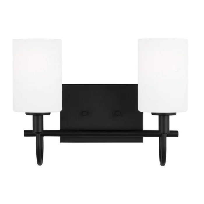 Visual Comfort Studio 4457102-112 Oak Moore Two Light Bath Vanity, Midnight Black