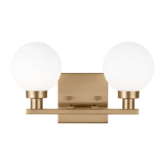 Visual Comfort Studio 4461602-848 Clybourn Two Light Bath Vanity, Satin Brass
