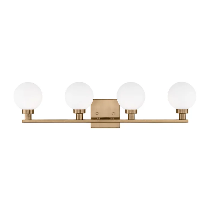 Visual Comfort Studio 4461604-848 Clybourn Four Light Bath Vanity, Satin Brass