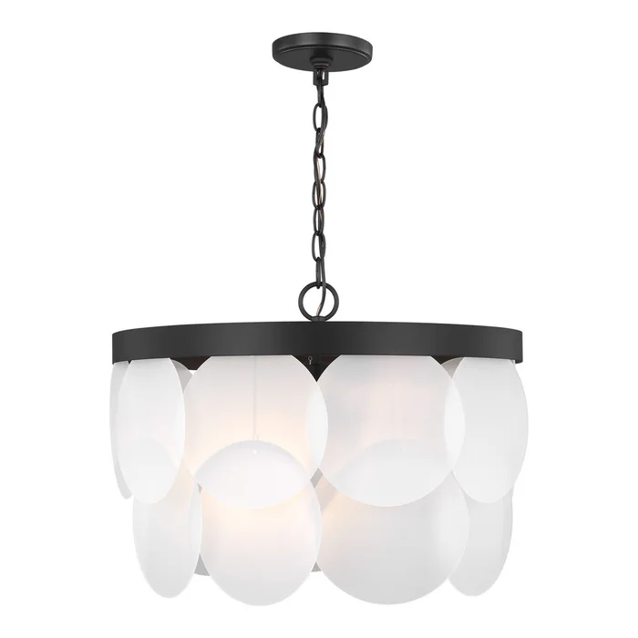 Visual Comfort Studio 5102506-112 Mellita Six Light Pendant, Midnight Black